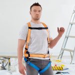 Страховочная система Окапром УСП-2Ж лента оранжевая/синяя (0021)