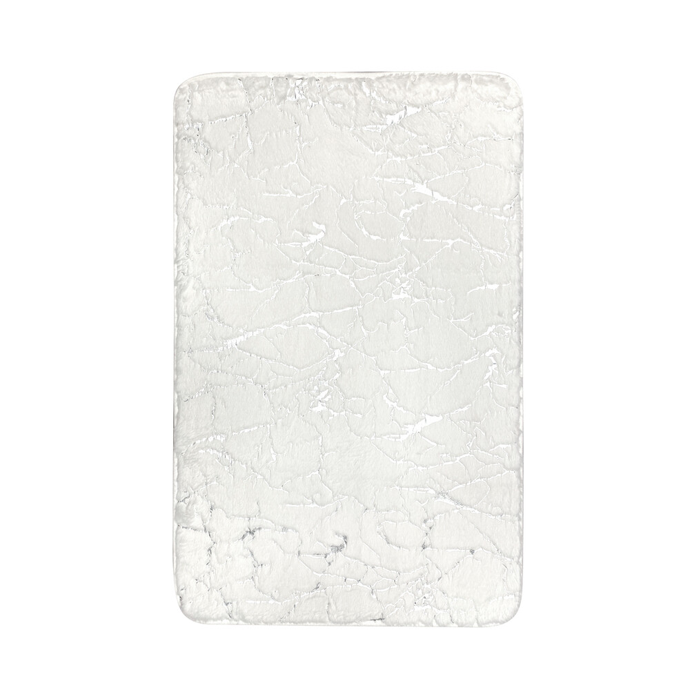 original-5378.jpg Коврик для ванной белый 80х50 см Fora Marble (FOR-HAP-50-80-MBW) — изображение 1