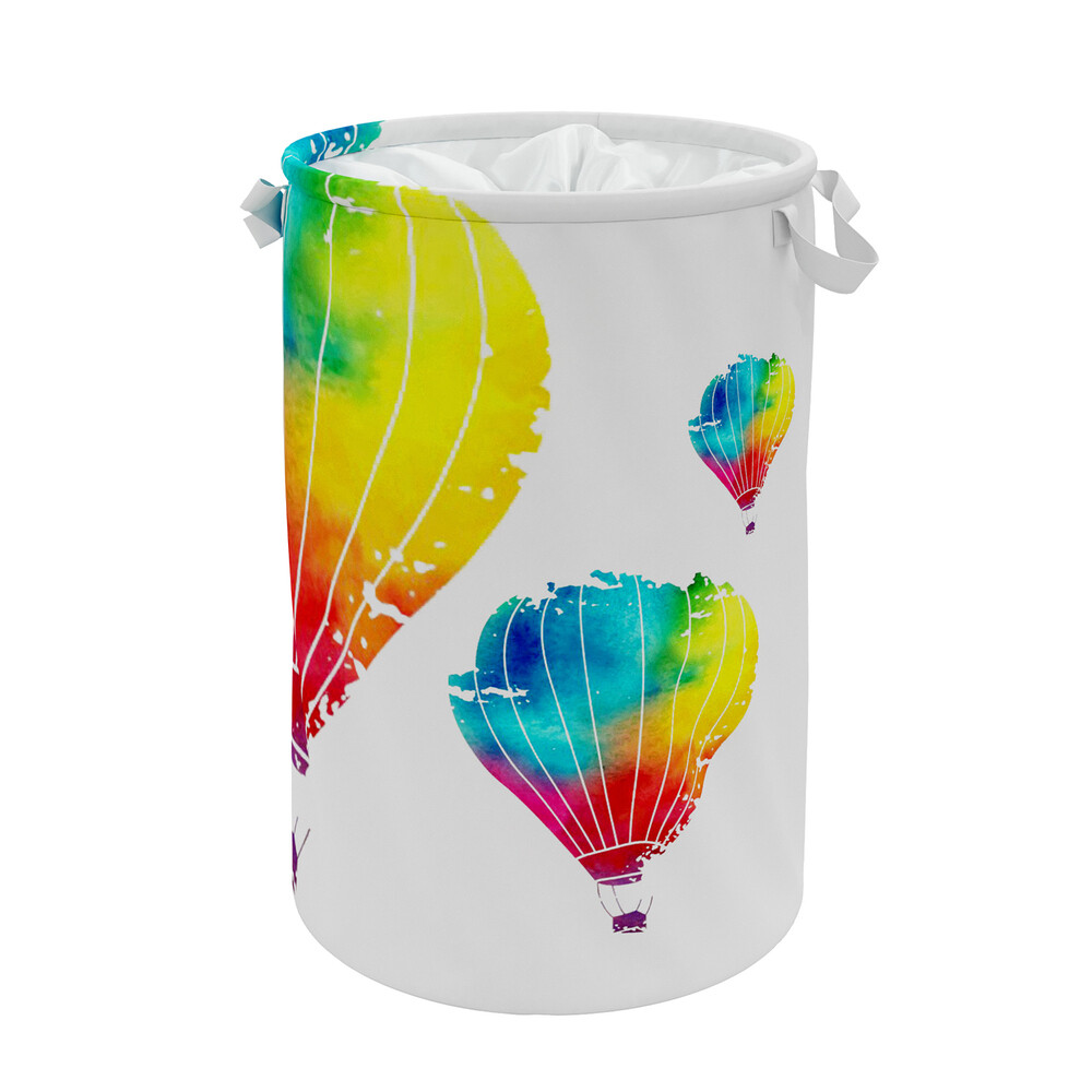 original-541.jpg Корзина для белья WasserKraft Rossel 370х370х550 мм 75,2 л складная разноцветная (WB-572) — изображение 1