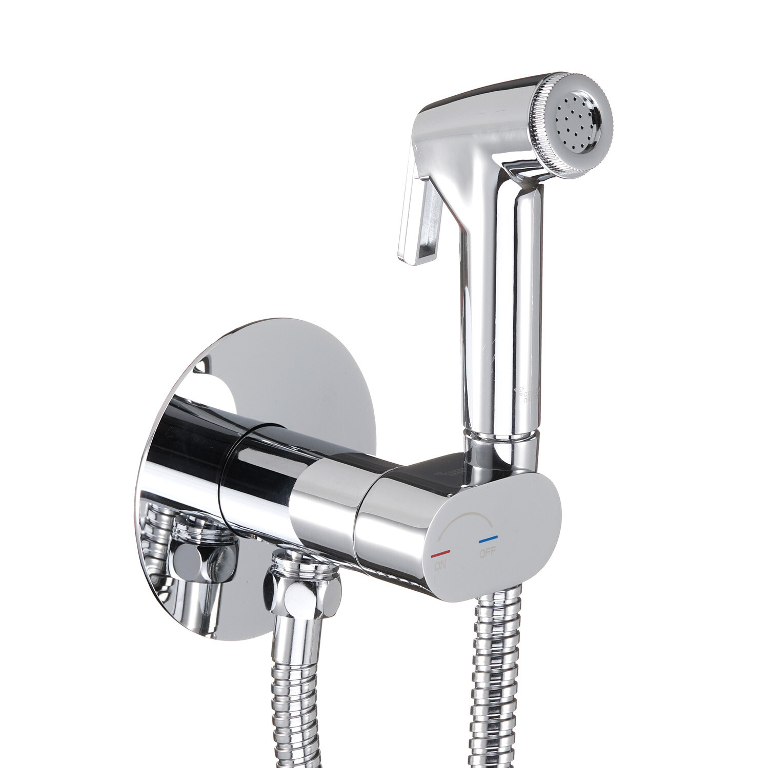 original-5500.jpg Смеситель с гигиеническим душем встраиваемый Corsa Deco со скрытой частью в комплекте хром (HF003) — изображение 1