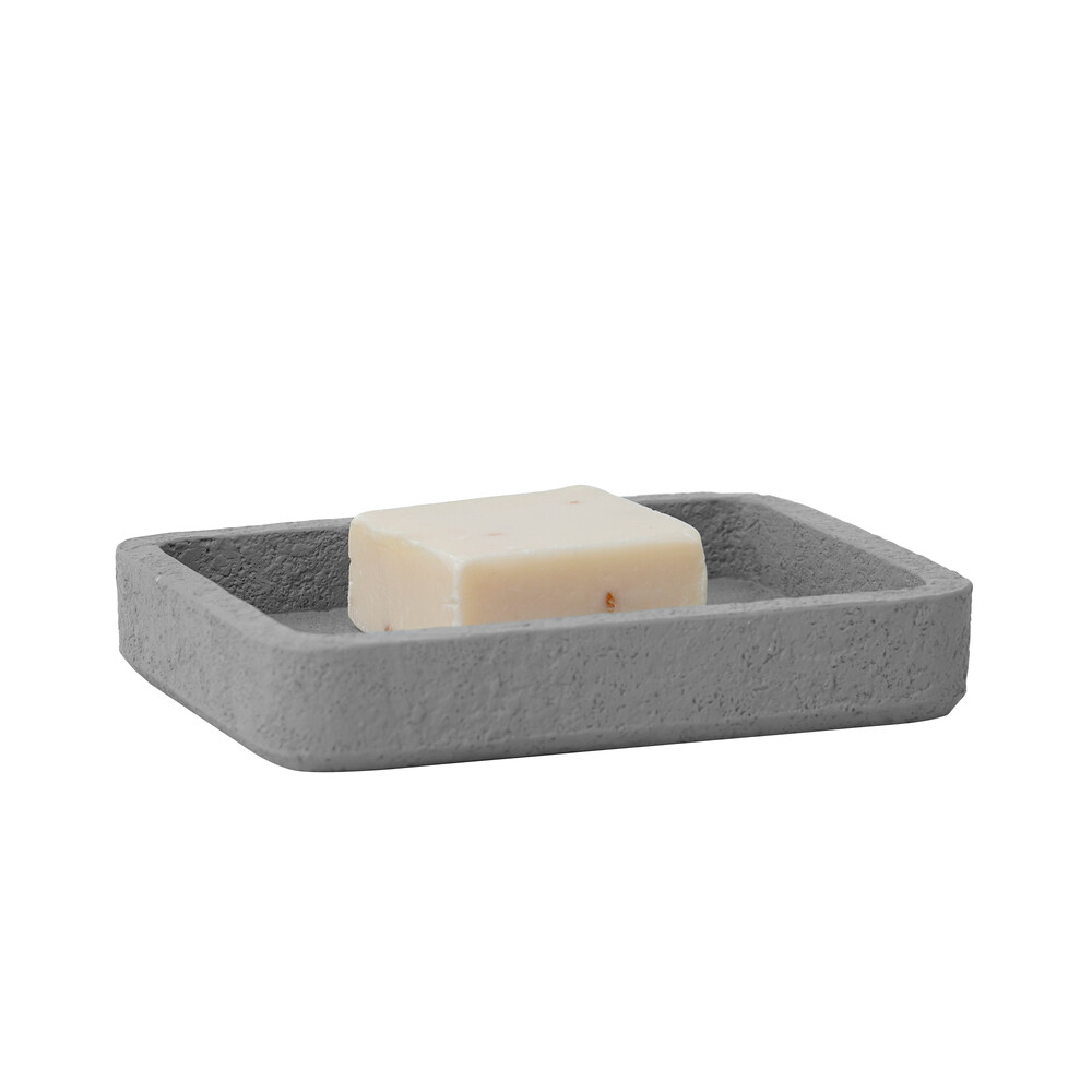 original-5587.jpg Мыльница для ванной Fora Concrete настольная полирезин серая (FOR-CON036) — изображение 1