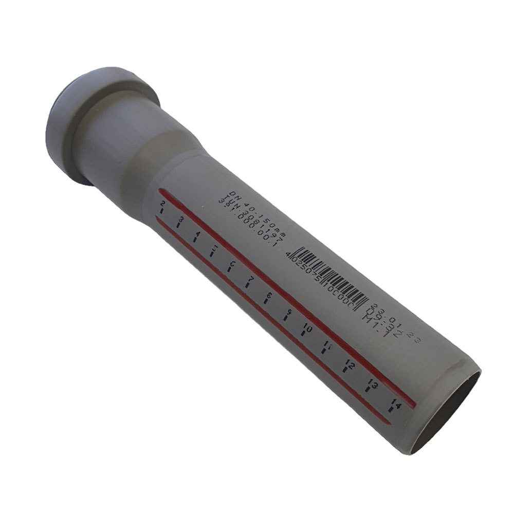 original-5647.jpg Труба канализационная Ostendorf HTEM d40x150 мм пластиковая для внутренней канализации (111000) — изображение 1