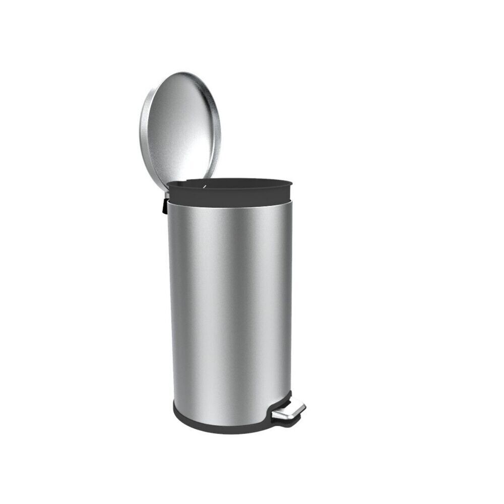 original-570.jpg Ведро для мусора Primanova с крышкой 40 л нержавеющая сталь хром с педалью — изображение 1