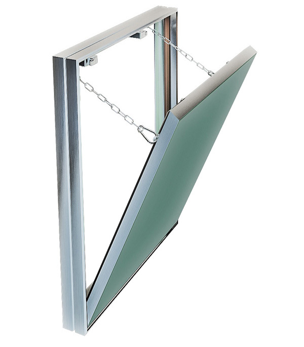 original-5732.jpg Люк ревизионный под плитку Хаммер Гиппократ-П алюминиевый 300х400 мм скрытый нажимной — изображение 1