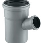 Тройник Ostendorf HTEA d110х50 мм 67° пластиковый для внутренней канализации (115320)
