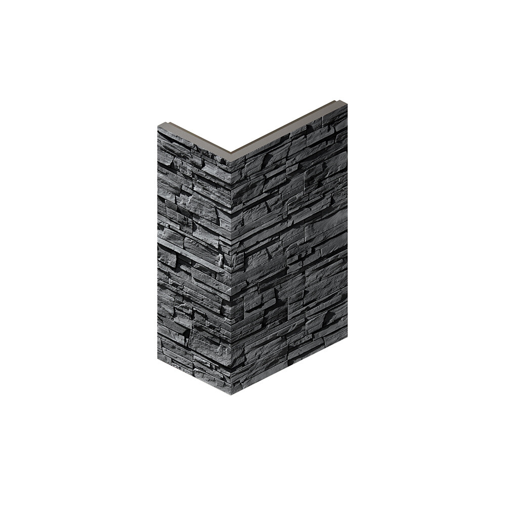 original-5828.jpg Искусственный камень угловой White Hills Фьорд Лэнд угольно-черный (18 шт.=1,8 пог.м) — изображение 1