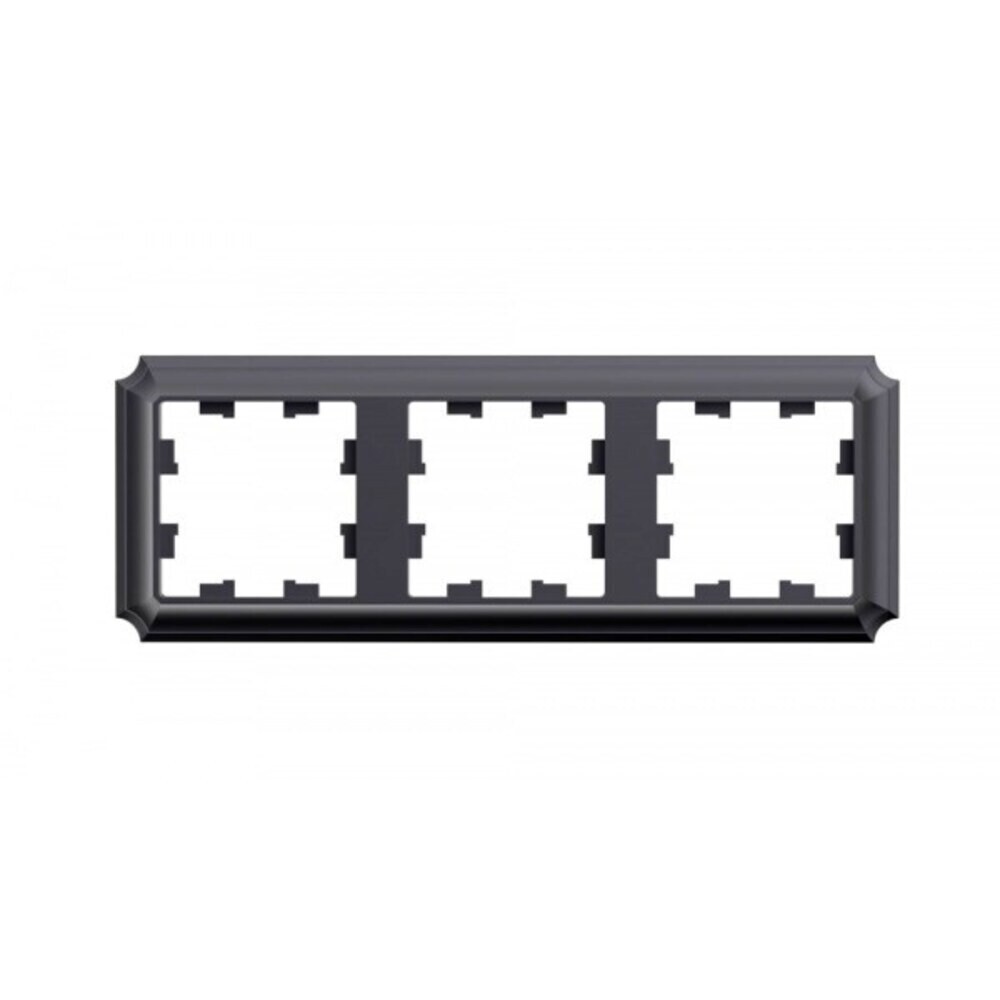 original-5915.jpg Рамка Systeme Electric AtlasDesign Antique трехместная сталь (ATN100903) — изображение 1