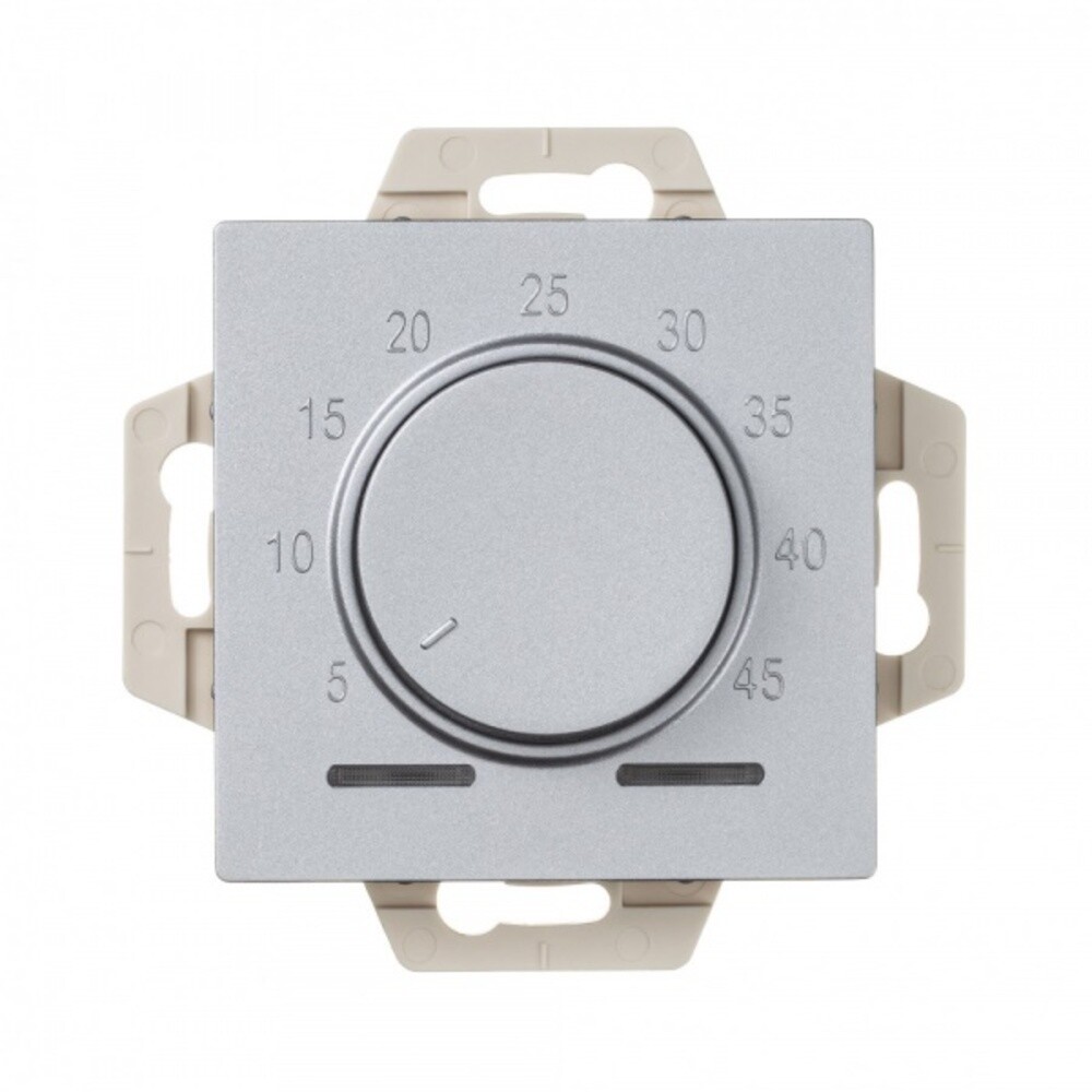 original-600.jpg Терморегулятор для теплого пола Systeme Electric AtlasDesign встраиваемый алюминий (ATN000335) — изображение 1