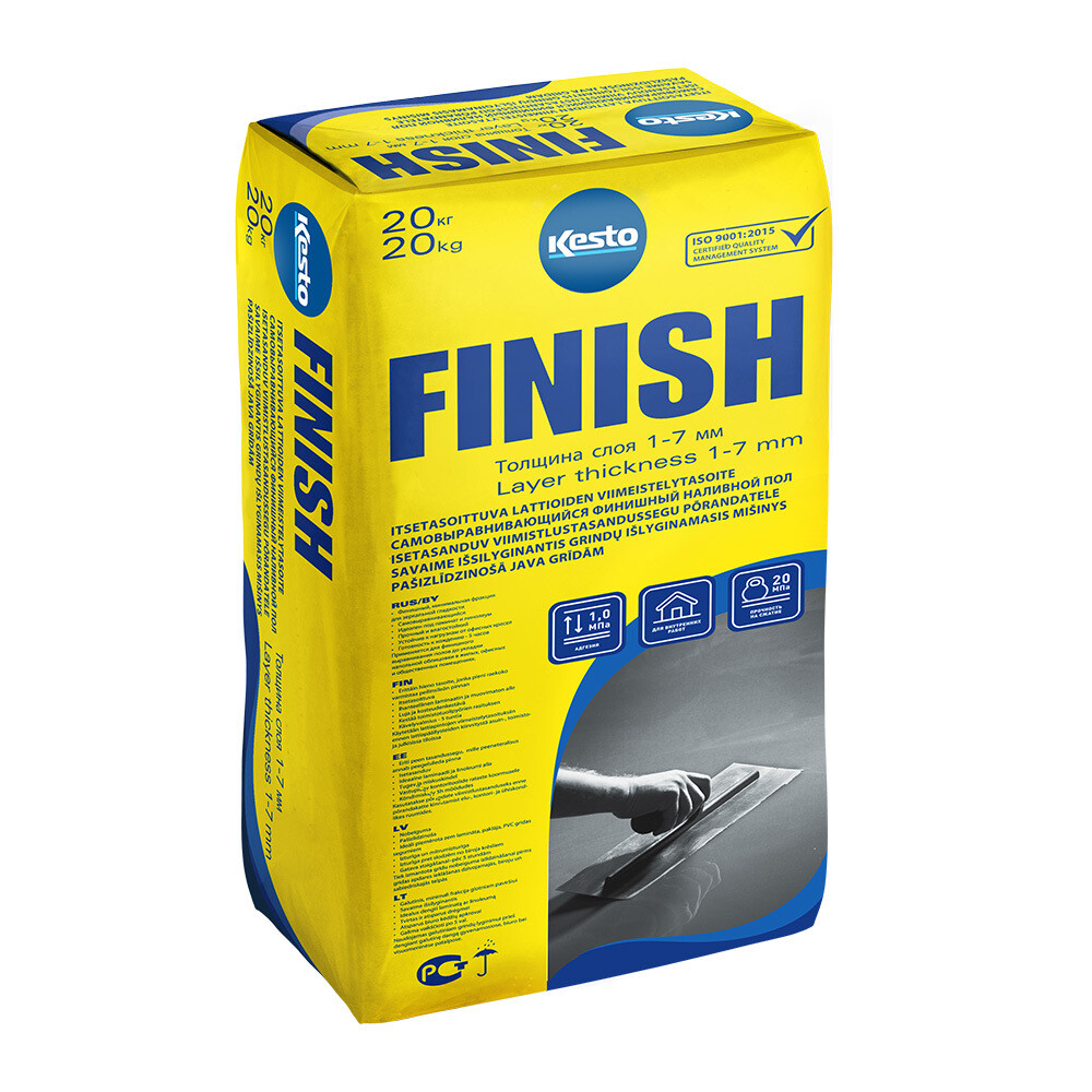 original-6048.jpg Ровнитель (наливной пол) финишный Kesto Finish самовыравнивающийся 20 кг — изображение 1