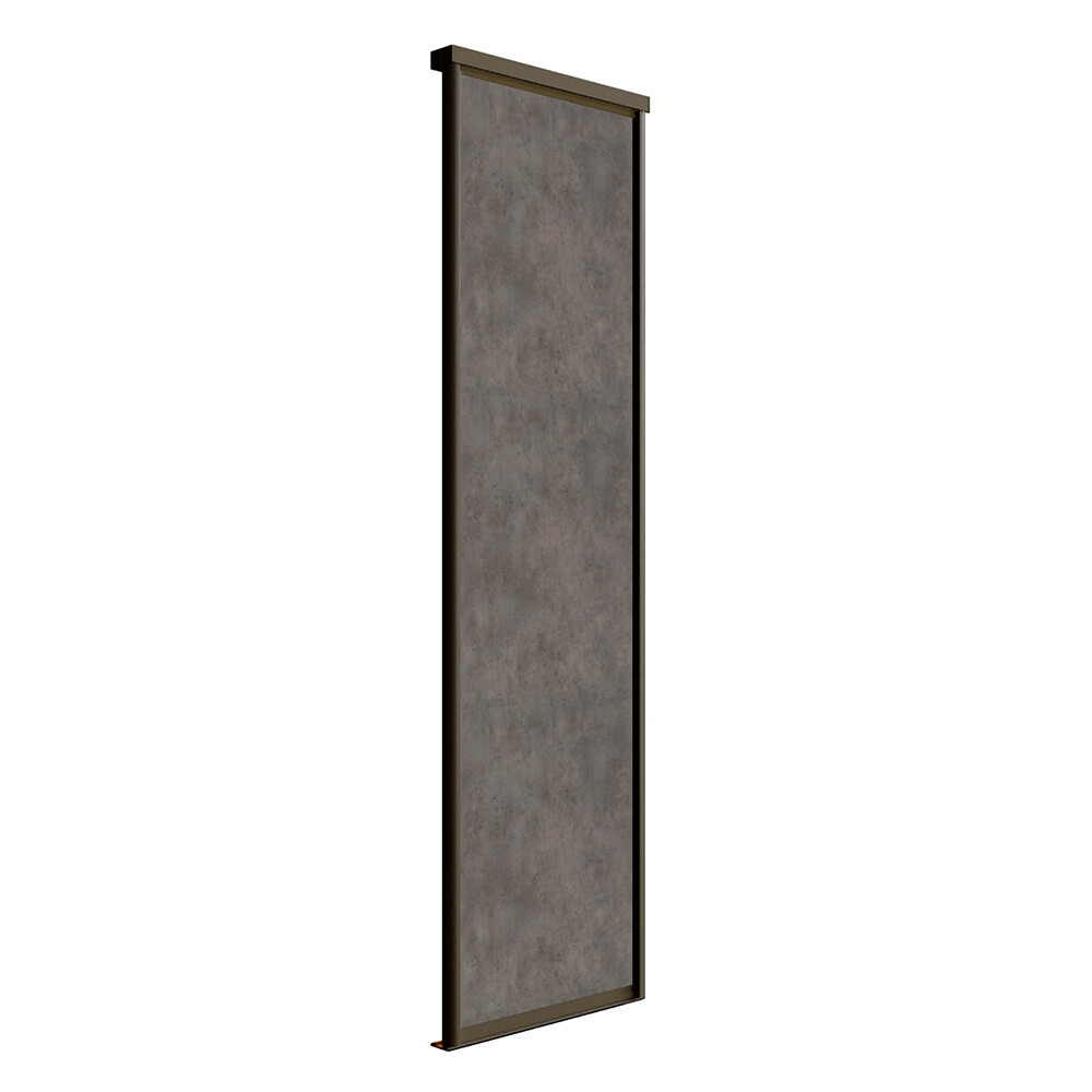 original-6075.jpg Дверь-купе 683x2552 мм бетон чикаго светлый/черный Elegant — изображение 1