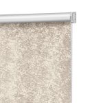 Рулонная штора блэкаут 100х160 см Decofest Марбл мини бежевая