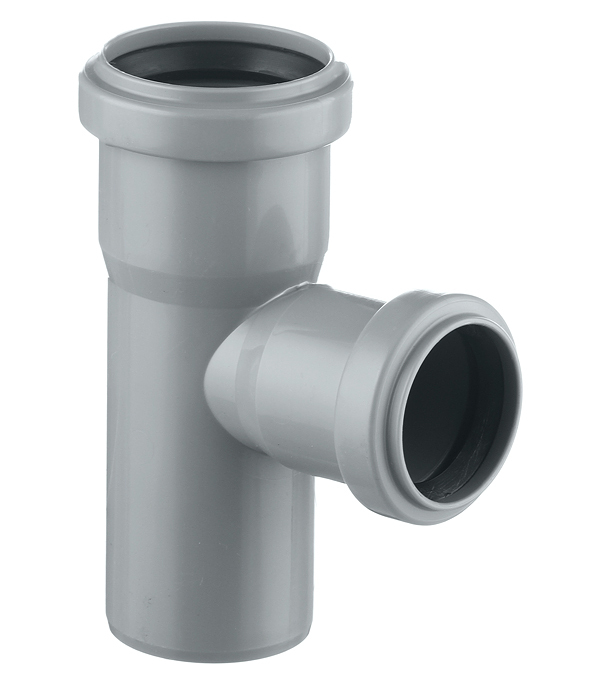 original-6195.jpg Тройник Ostendorf HTEA d50х40 мм 87° пластиковый для внутренней канализации (112410) — изображение 1