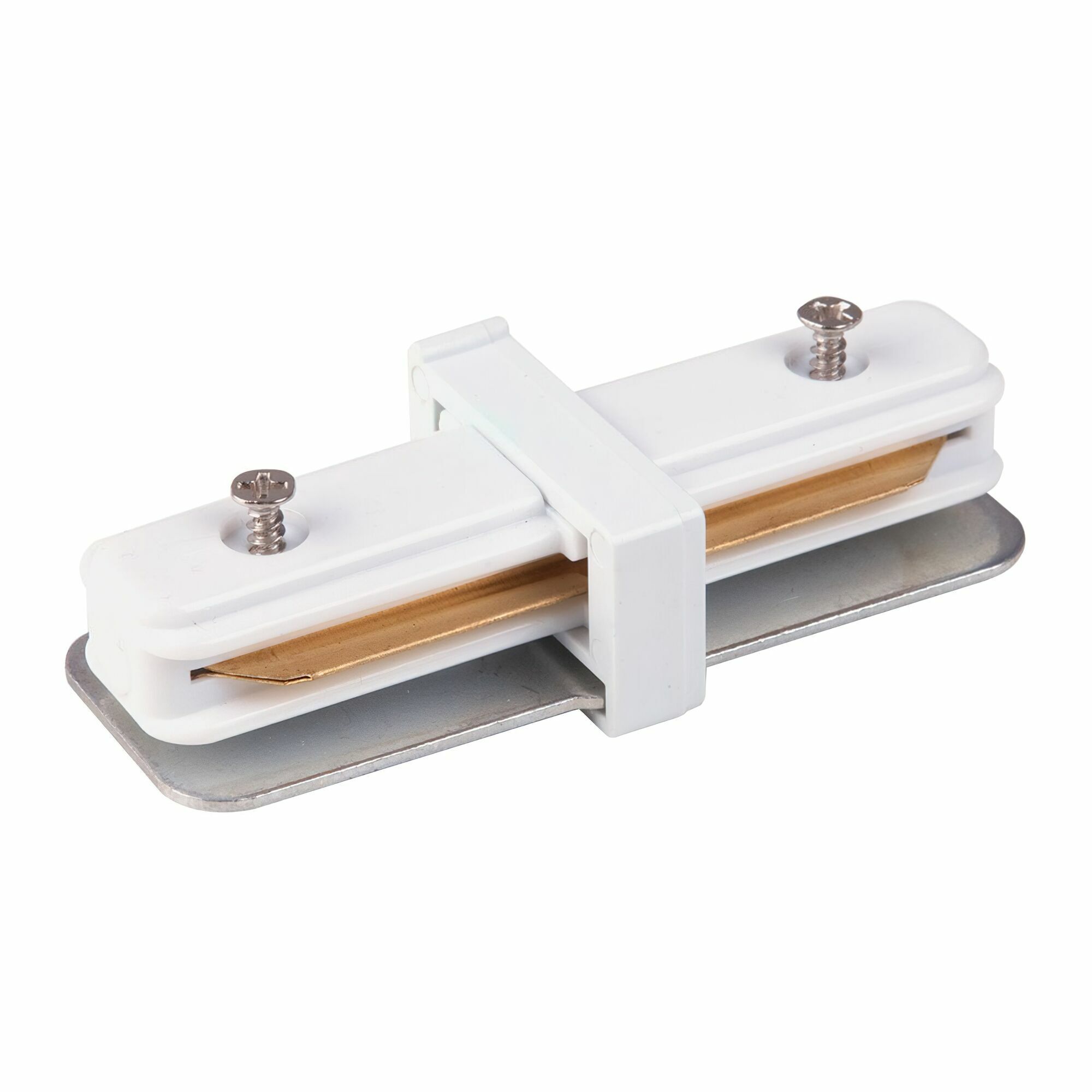 original-621.jpg Коннектор для однофазного шинопровода прямой Elektrostandard Track Rail WH Surface белый (a039598) — изображение 1