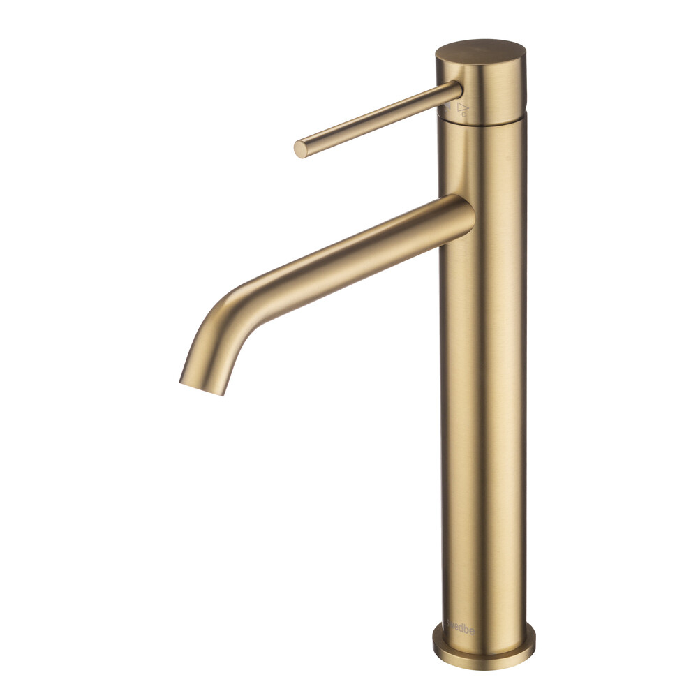 original-6252.jpg Смеситель для раковины высокий Swedbe Select золото однорычажный (2715GO) — изображение 1