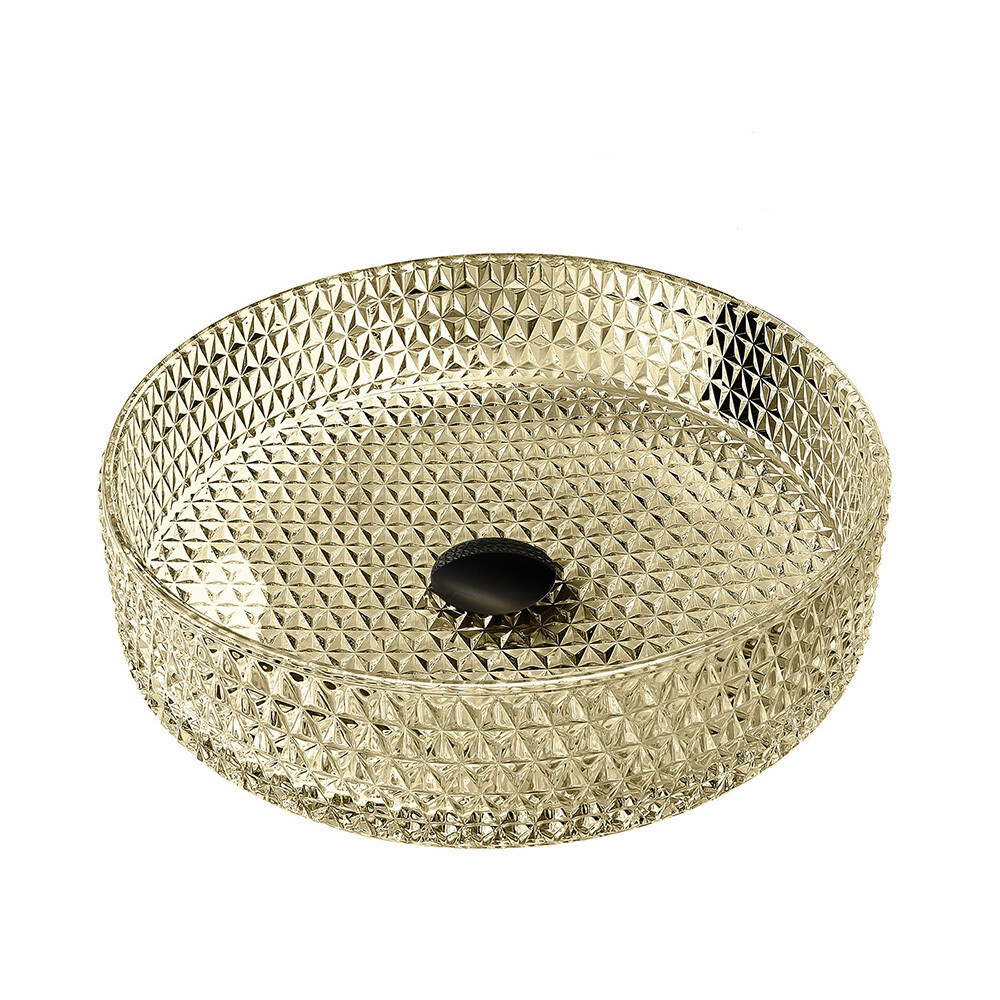 original-6283.jpg Раковина Abber Glas 40 см накладная золото (AK2301GG) — изображение 1