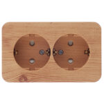 Розетка Systeme Electric Blanca накладная ясень со шторками (BLNRA011215)