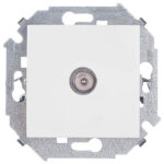 Розетка телевизионная Simon 15 встраиваемая белая (1591475-030)