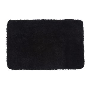 Коврик для ванной черный 90х57 см WasserKraft Kammel (BM-8316)