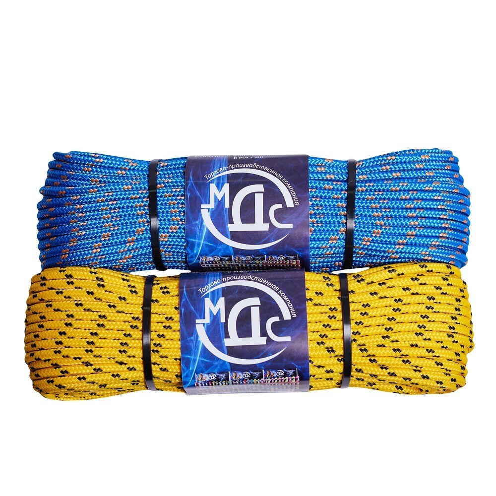 original-6470.jpg Шнур плетеный полипропиленовый 16 прядей d6 мм 50 м МДС повышенной плотности — изображение 1