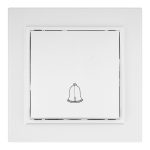 Кнопка звонка EKF Минск встраиваемая белая (ERV10-026-10)