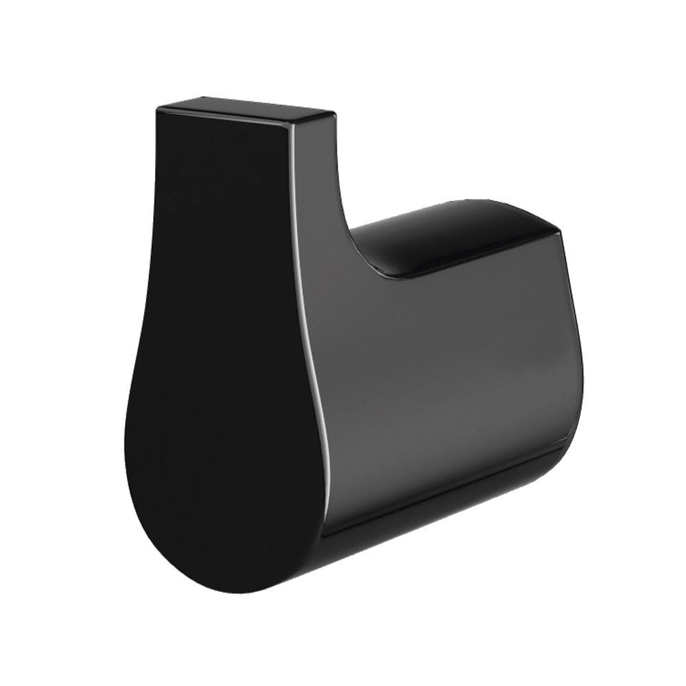 original-6486.jpg Крючок для ванной WasserKraft Glan K-5100 одинарный на шуруп металл черный (K-5123) — изображение 1