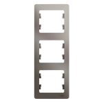 Рамка Systeme Electric Glossa трехместная платина (GSL001207)