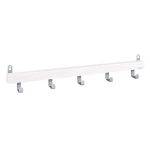 Вешалка настенная деревянная 5 крючков белая Sheffilton SHT-WH25