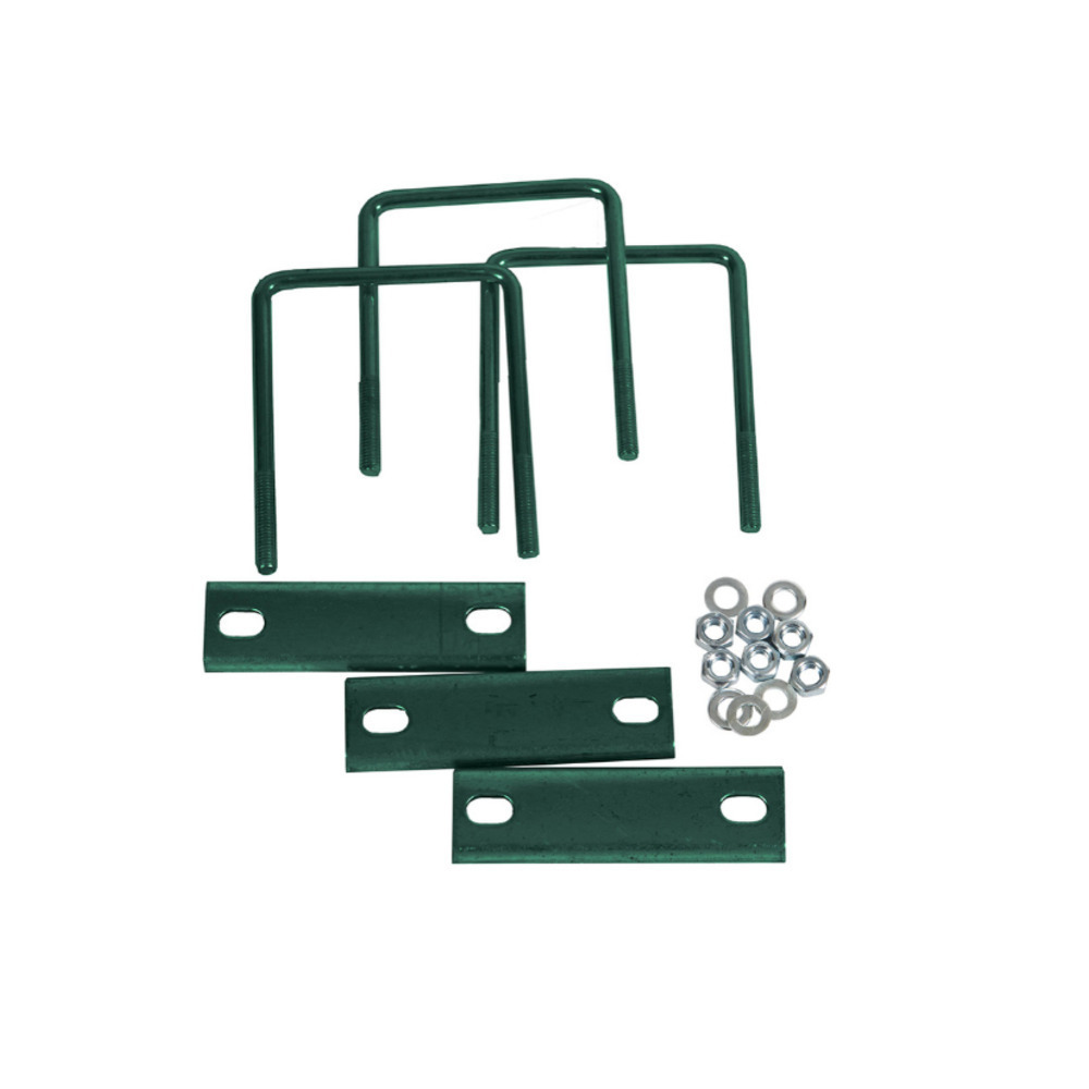 original-6593.jpg Крепление сетки/секции заборной к столбам 40х40 мм зеленое RAL 6005 (3 шт.) — изображение 1