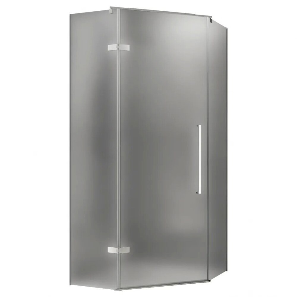 original-6756.jpg Душевой уголок Abber Ewiges Wasser хром 80х80х195 см пятиугольник стекло матовое 6 мм (AG05080M) — изображение 1