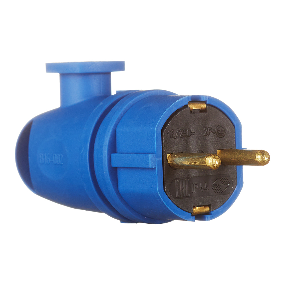 original-6824.jpg Вилка штепсельная Svet с заземлением IP44 угловая синяя — изображение 1