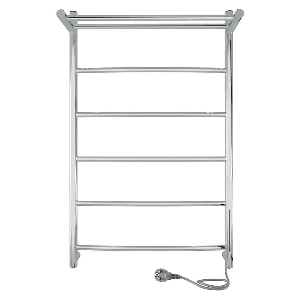 original-6839.jpg Полотенцесушитель электрический Indigo Arc с полкой 800х525 мм 90 Вт хром — изображение 1