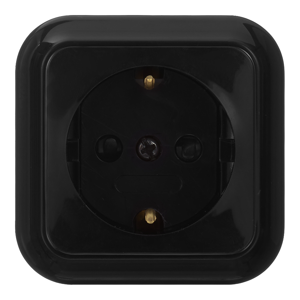 original-6868.jpg Розетка Svet накладная черная со шторками (EV0361-8411) — изображение 1