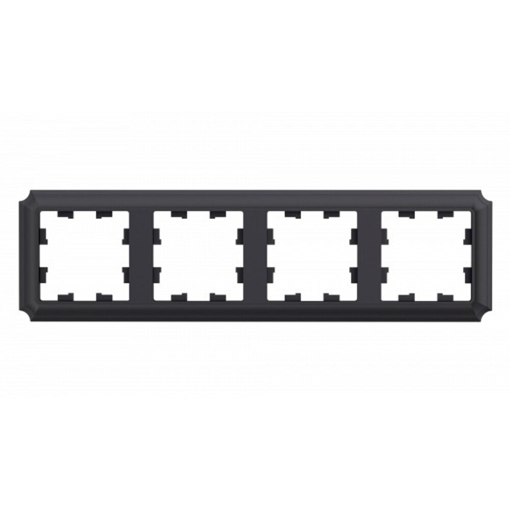 original-687.jpg Рамка Systeme Electric AtlasDesign Antique четырехместная базальт (ATN101404) — изображение 1