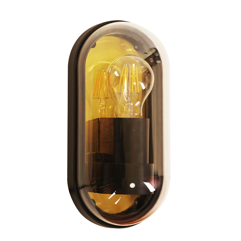 original-689.jpg Светильник садово-парковый настенный Arte Lamp Marfik черный E27 15 Вт IP65 (A2481AL-1GO) — изображение 1