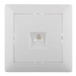 Розетка телефонная Svet встраиваемая белая RJ11 (SV1001-0040)