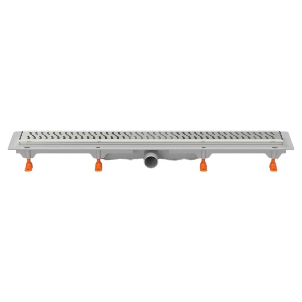 original-6928.jpg Лоток душевой MCH Harmony с комбинированным затвором 850х60 мм d40 мм решетка из нержавеющей стали (CH850HN) — изображение 1