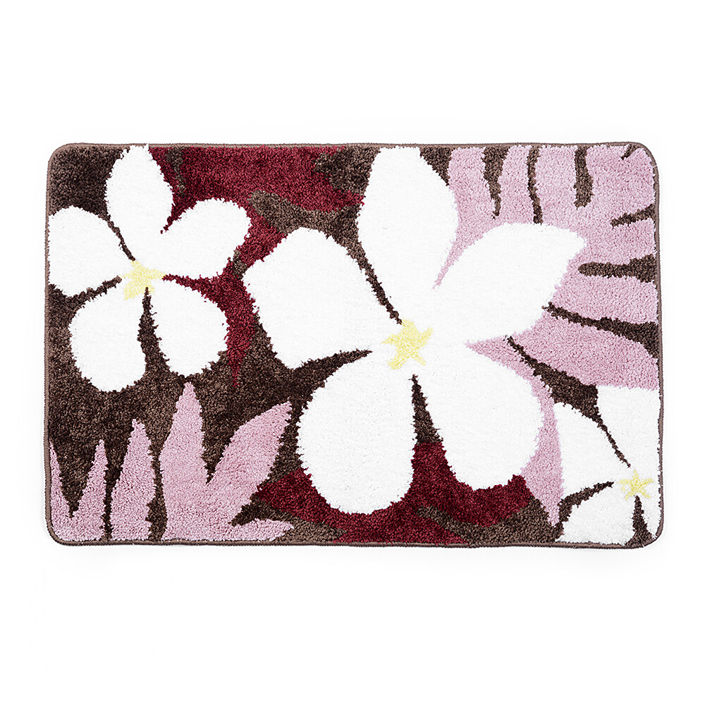 original-6938.jpg Коврик для ванной белый/красный 90х60 см WasserKraft Rossel (BM-5705) — изображение 1