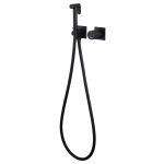 Смеситель с гигиеническим душем встраиваемый Abber Rund со скрытой частью в комплекте черный (AF8725B)