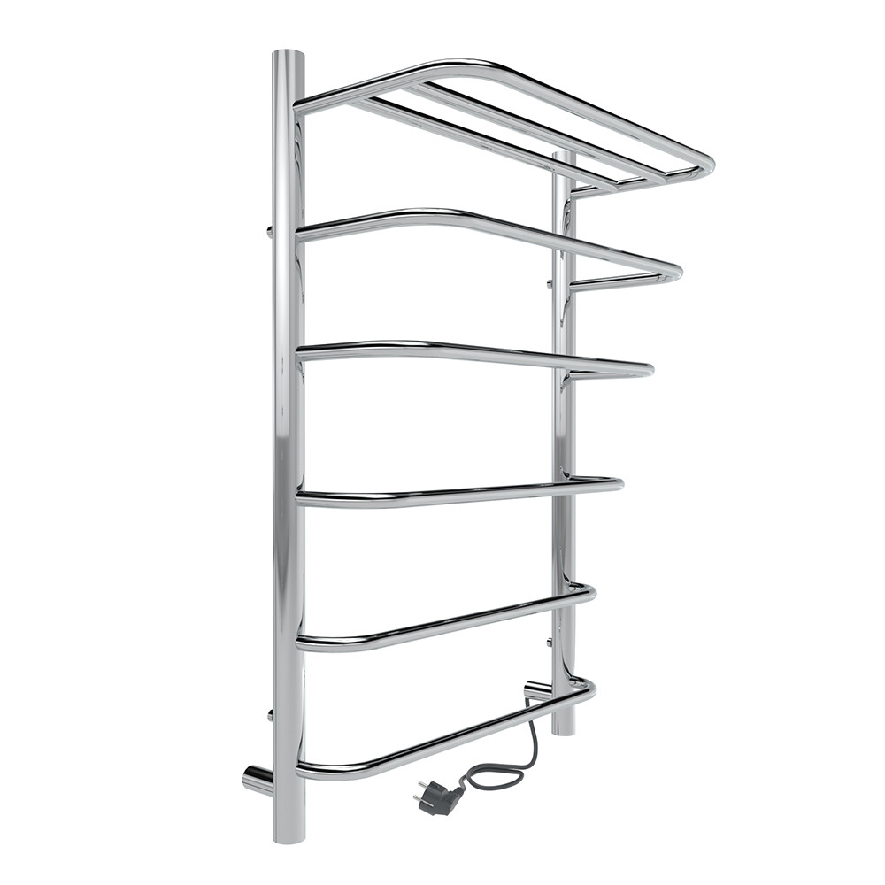 original-6976.jpg Полотенцесушитель электрический Indigo Hit с полкой 700х432 мм 90 Вт хром — изображение 1