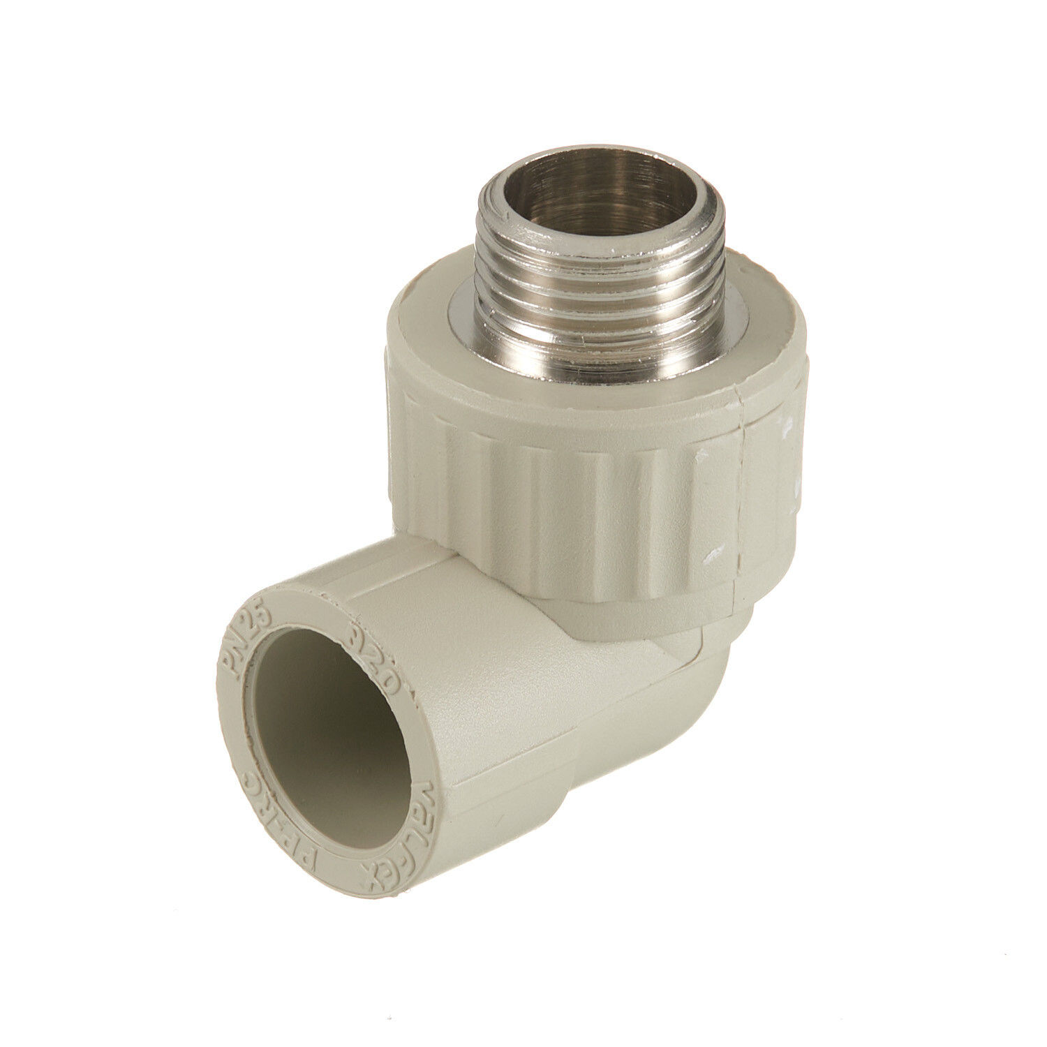 original-6981.jpg Угол полипропиленовый Valfex комбинированный 20 мм х 1/2 НР(ш) серый (10126020Г) — изображение 1