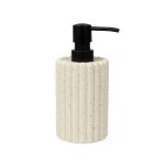 Дозатор для мыла Zenfort Тирамису настольный полирезин белый (106510)