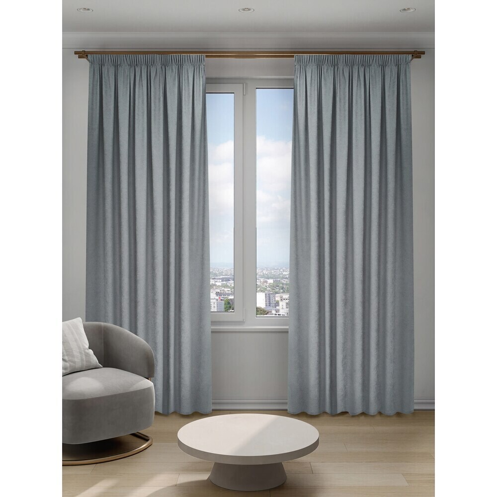 original-7171.jpg Штора канвас серая 200х280 см Decofest Софи (153.736) — изображение 1