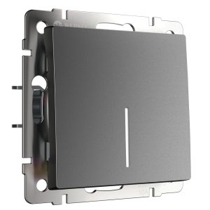 Выключатель Werkel одноклавишный встраиваемый графит матовый (a063096)
