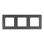 Рамка Legrand Inspiria трехместная антрацит (673953)