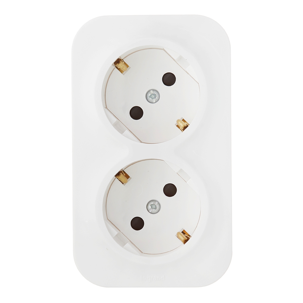 original-7391.jpg Розетка Legrand Quteo накладная белая (782237) — изображение 1