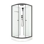 Душевая кабина Domani-Spa Delight Slim 80х80х218 см стекло прозрачное 4 мм с низким поддоном полукруг