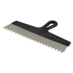 Шпатель зубчатый 350х8 мм с пластиковой ручкой (131156)