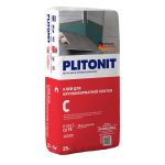 Клей для плитки/ керамогранита/ камня Plitonit С для облицовки сложных поверхностей серый класс C2 TE 25 кг