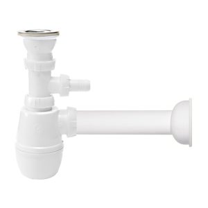 Сифон для раковины Wirquin Минор 1 1/4х40 мм с выпуском 40 мм с соединением 40 мм белый (30987190)