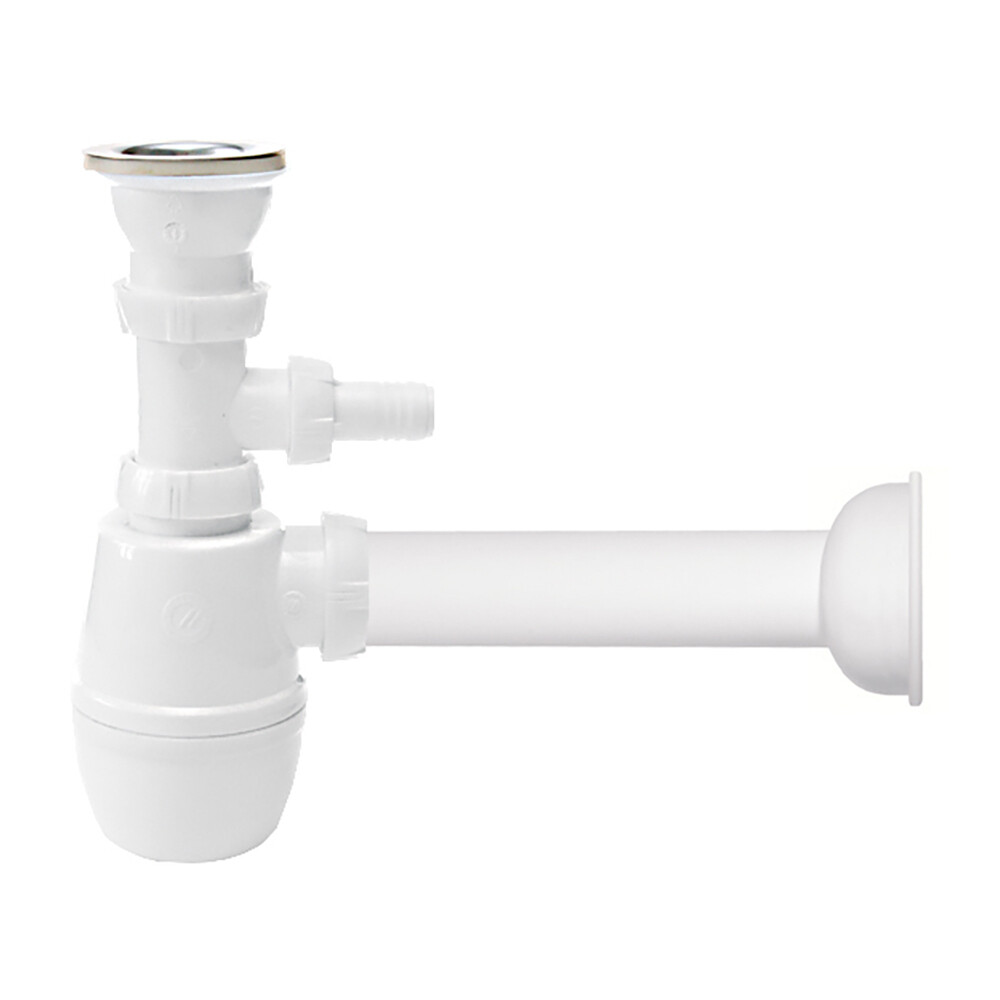 original-7669.jpg Сифон для раковины Wirquin Минор 1 1/4х40 мм с выпуском 40 мм с соединением 40 мм белый (30987190) — изображение 1